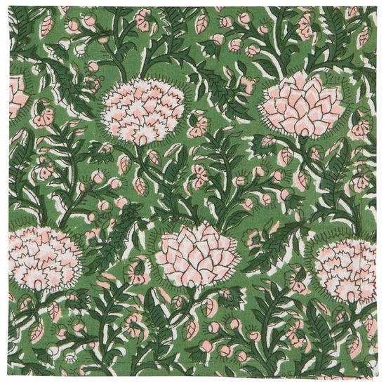 Now Designs Peony Block Print Napkins Set Of 4