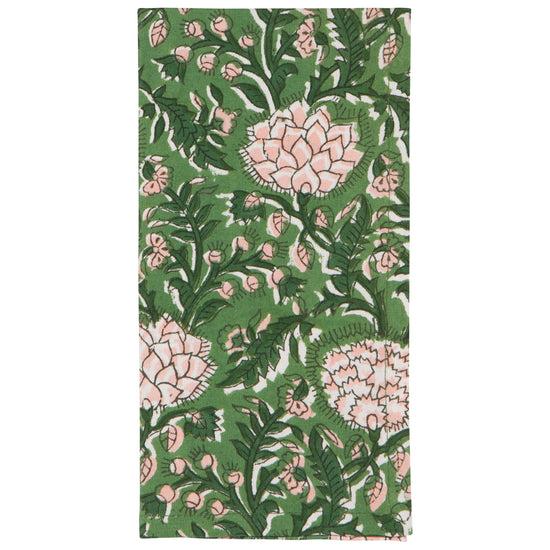 Now Designs Peony Block Print Napkins Set Of 4