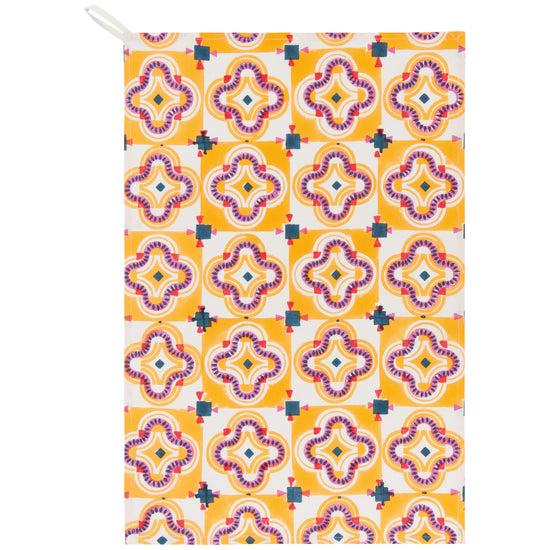 now designs Pilipala Block Print Dishtowel