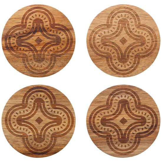 now designs Pilipala Engraved Coasters Set of 4