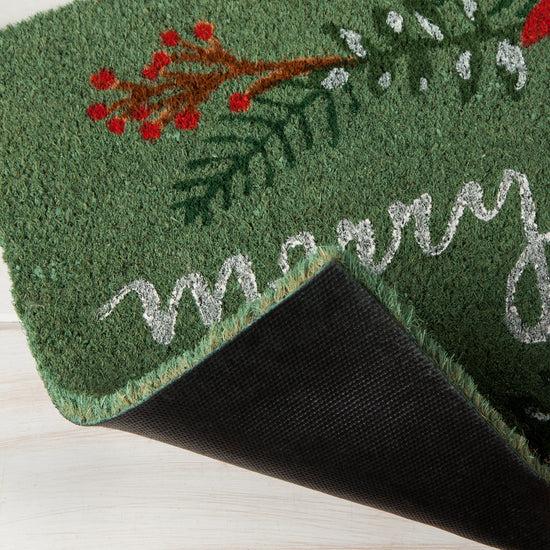 Now Designs Pointsettia Coir Fibre Doormat