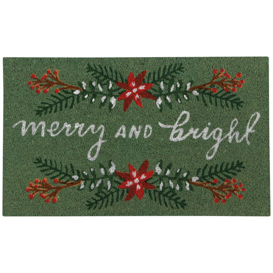 now designs Pointsettia Coir Fibre Doormat