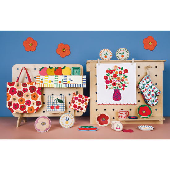 Now Designs Poppy Felt Wool Trivet