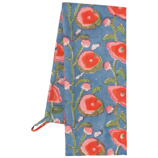 Now Designs Poppy Print Block Dishtowel