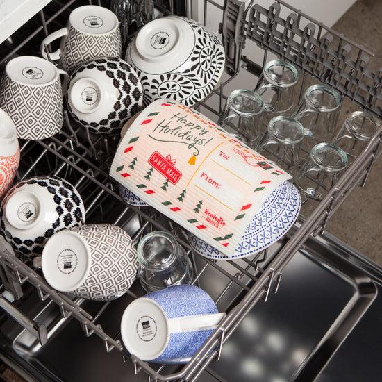 Now Designs Postcard To Santa Swedish Dishcloth