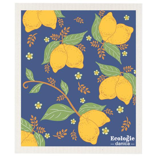 now designs Provencal Lemons Swedish Sponge Cloth