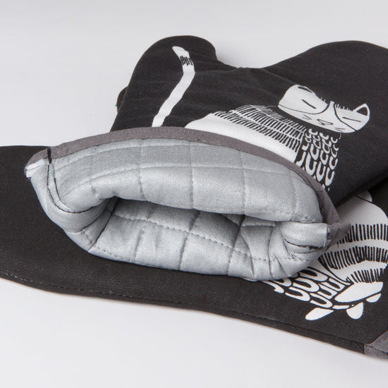 Now Designs Purr Party Cats Chef Quilted Oven Mitt