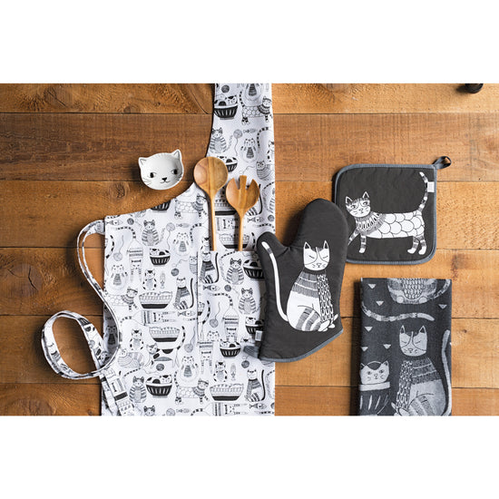 Now Designs Purr Party Cats Jacquard Dishtowel