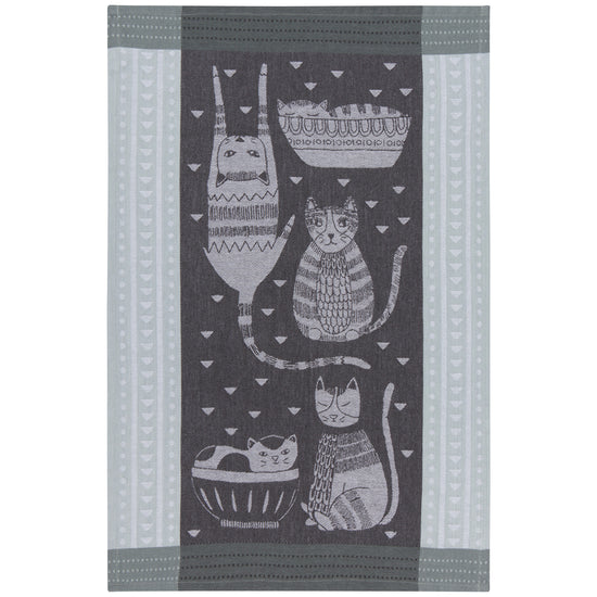now designs Purr Party Cats Jacquard Dishtowel