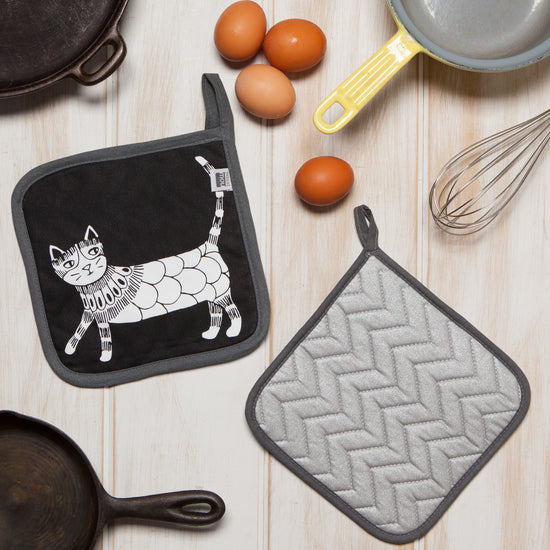 Now Designs Purr Party Chef Quilted Potholder