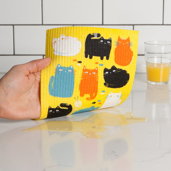 Now Designs Purrfect Pals Swedish Sponge Cloth