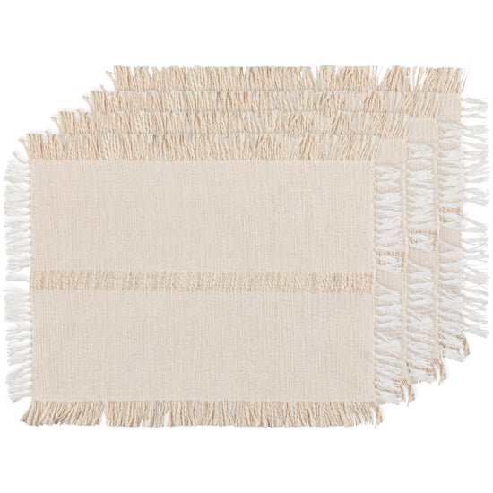 now designs Ravel Placemats Set of 4 - Ivory