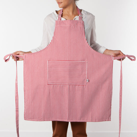 Now Designs Red Narrow Stripe Chef Apron