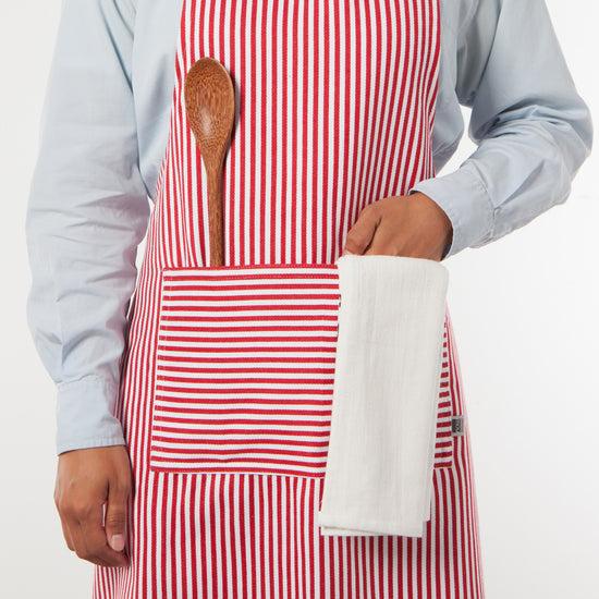 Now Designs Red Narrow Stripe Chef Apron
