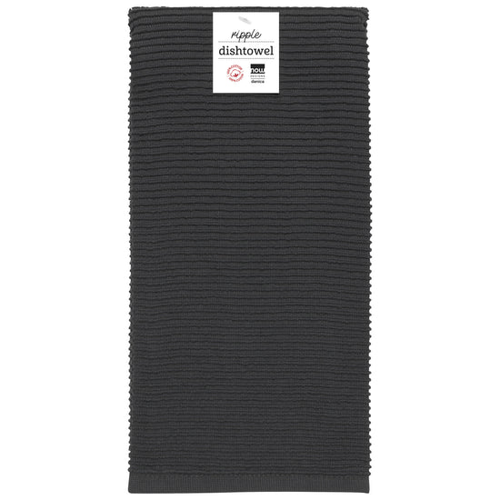 Now Designs Ripple Black Dishtowel