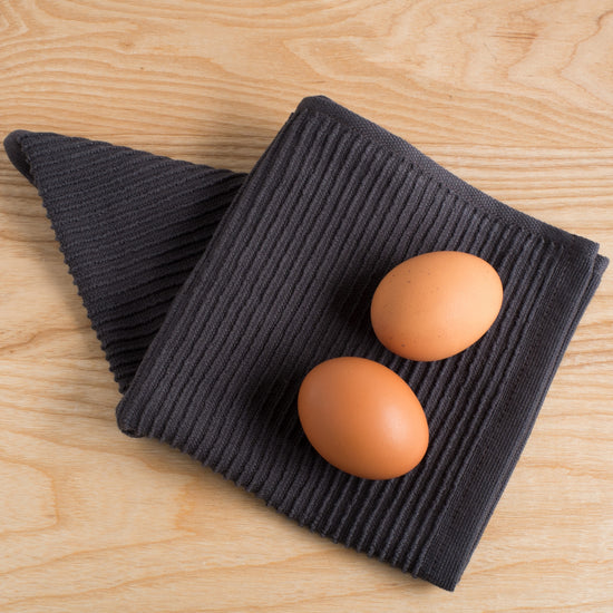 Now Designs Ripple Dishcloths Black Set Of 2
