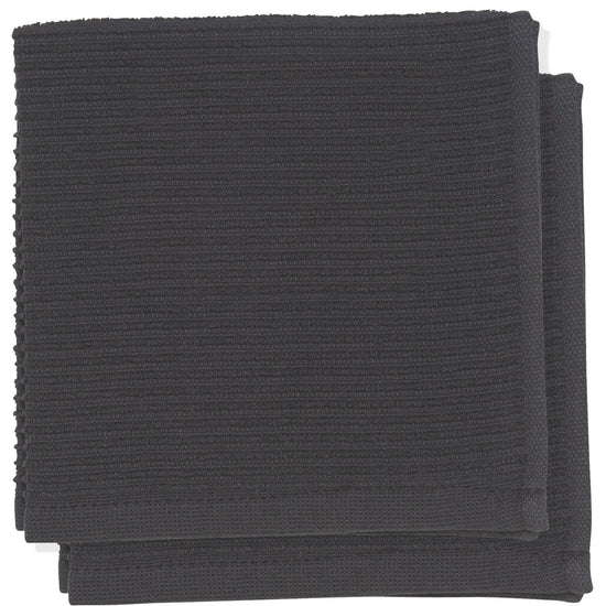 now designs Ripple Dishcloths Black Set of 2