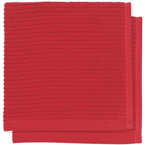 now designs Ripple Dishcloths Red Set of 2