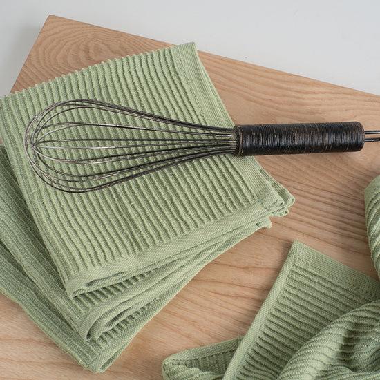 Now Designs Ripple Dishcloths Sage Green Set Of 2