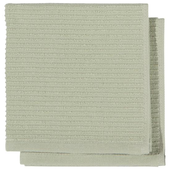 now designs Ripple Dishcloths Sage Green Set of 2