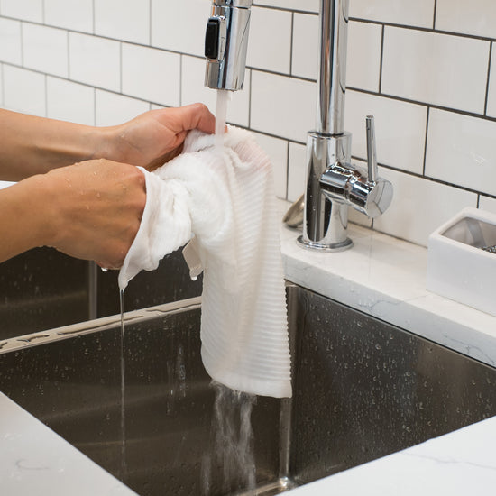 Now Designs Ripple Dishcloths White Set Of 2