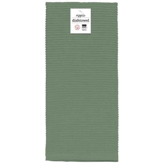Now Designs Ripple Hedge Green Dishtowel