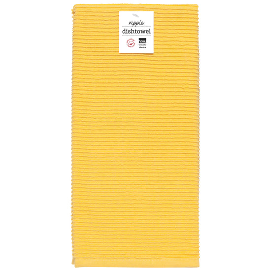 Now Designs Ripple Lemon Yellow Dishtowel