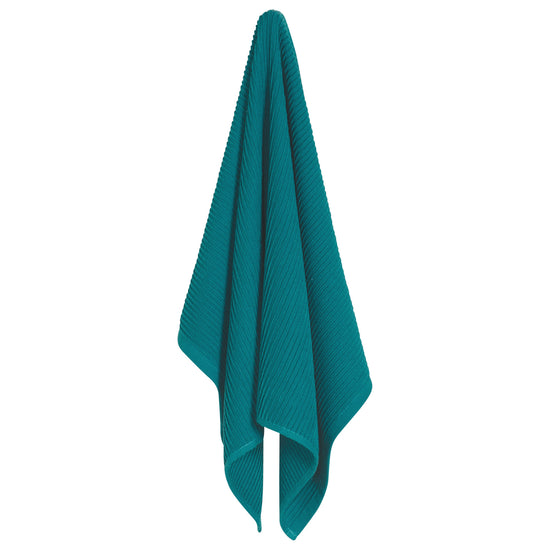 now designs Ripple Peacock Green Dishtowel