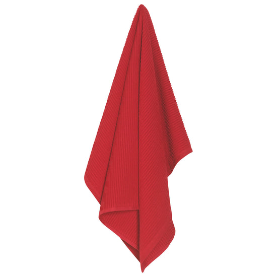 now designs Ripple Red Dishtowel