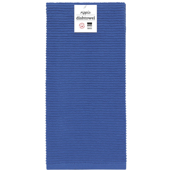 Now Designs Ripple Royal Blue Dishtowel