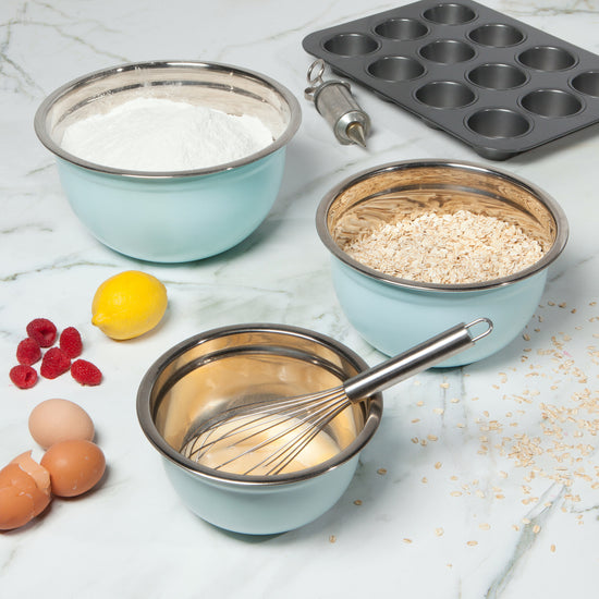 Now Designs Robins Egg Set Of 3 Mixing Bowls