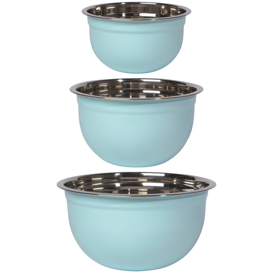 now designs Robins Egg Set of 3 Mixing Bowls