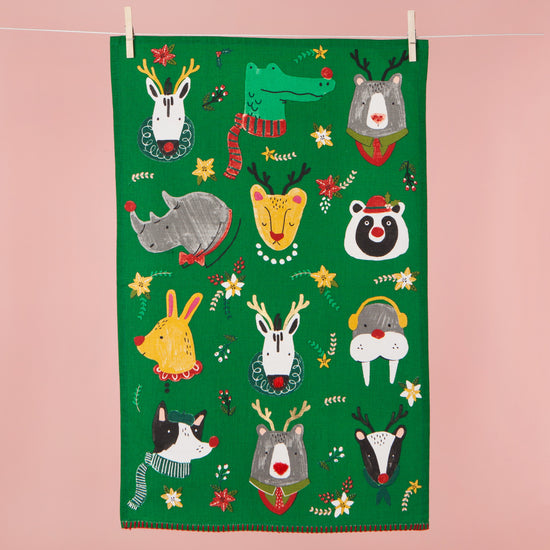 Now Designs Rudolph Imposter Christmas Dishtowel