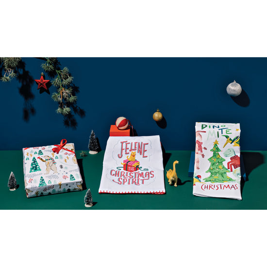 Now Designs Santa Claws Cotton Printed Dishtowel