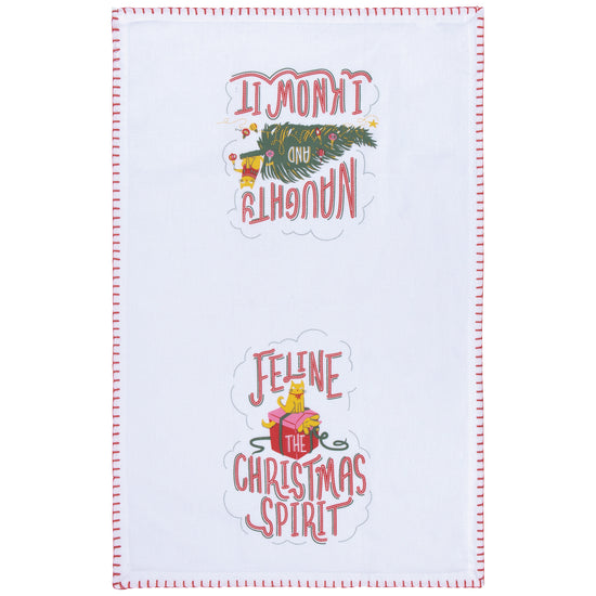 now designs Santa Claws Cotton Printed Dishtowel
