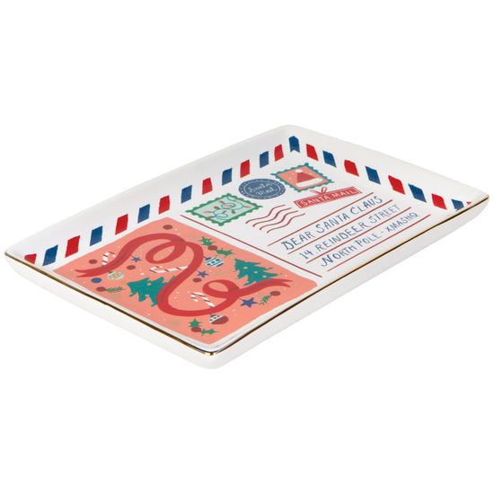 Now Designs Santa Mail Christmas Shaped Dish