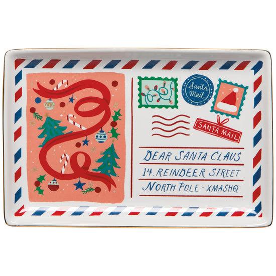 now designs Santa Mail Christmas Shaped Dish