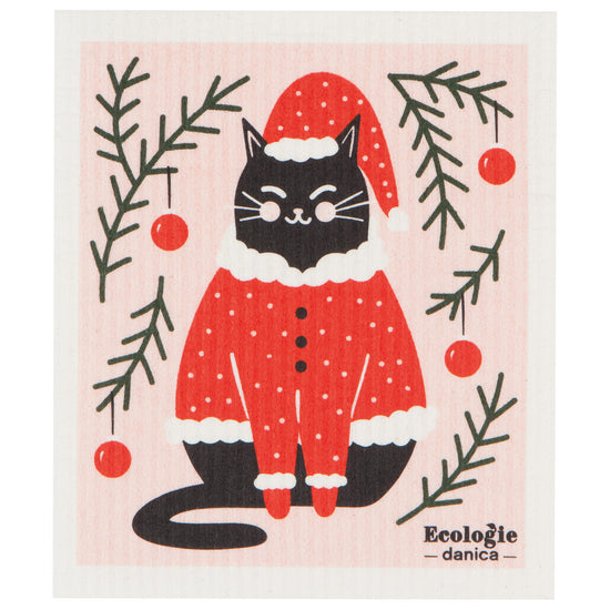 now designs Santa Paws Swedish Sponge Cloth