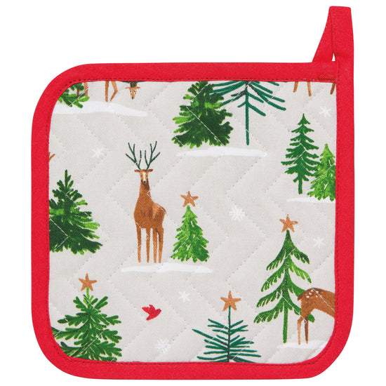 now designs Santa's Reindeer Chef Potholder