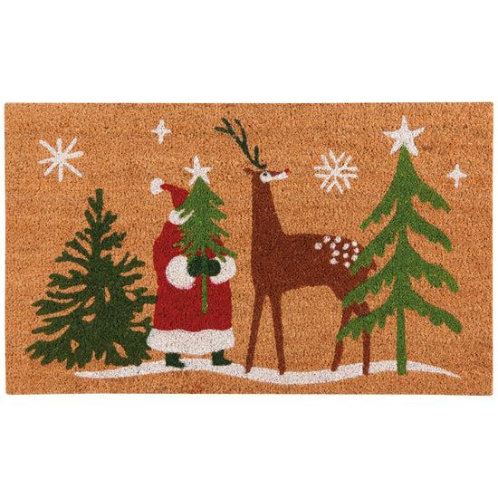 now designs Santa's Reindeer Doormat