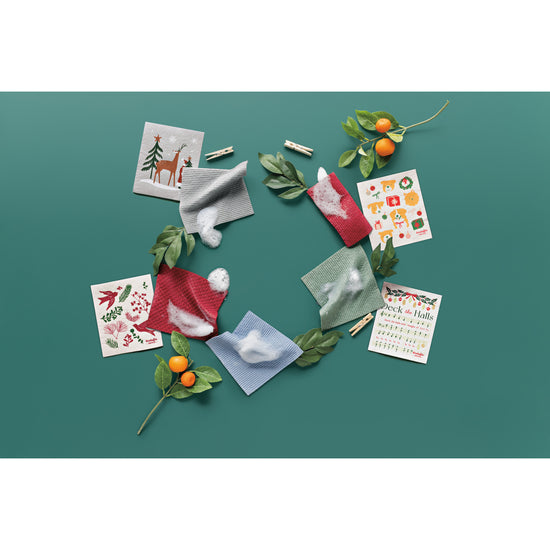 Now Designs Santa's Reindeer Swedish Sponge Cloth