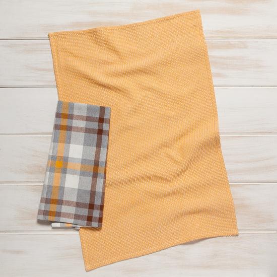 Now Designs Secon Spin Plaid Maize Dishtowel