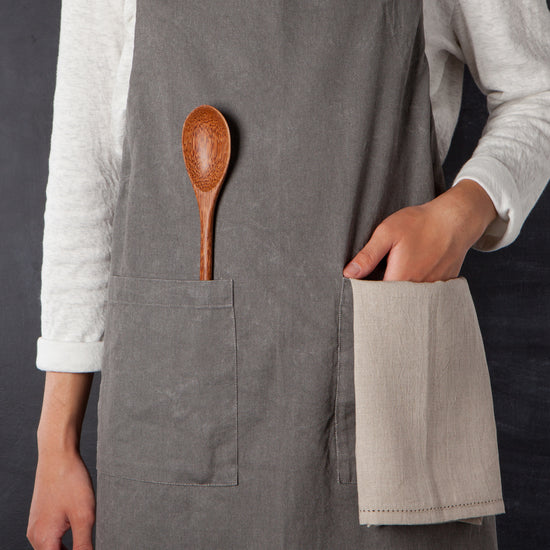 Now Designs Shadow Gray Stonewash Apron