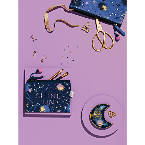 Now Designs Shine Zip Pouches Set Of 2