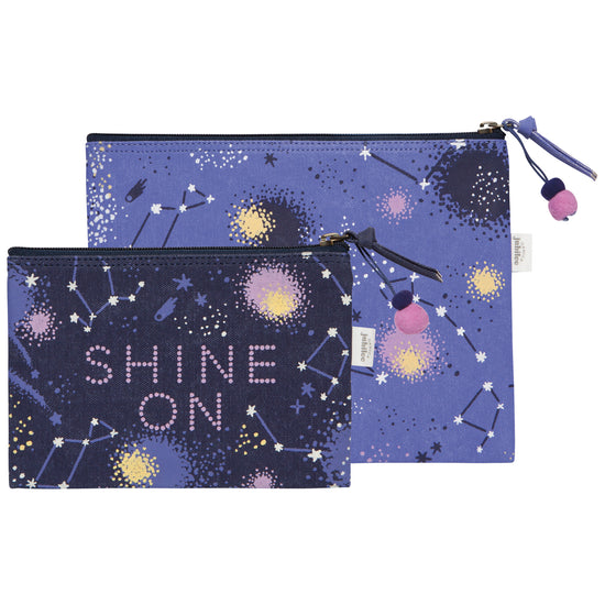 now designs Shine Zip Pouches Set of 2