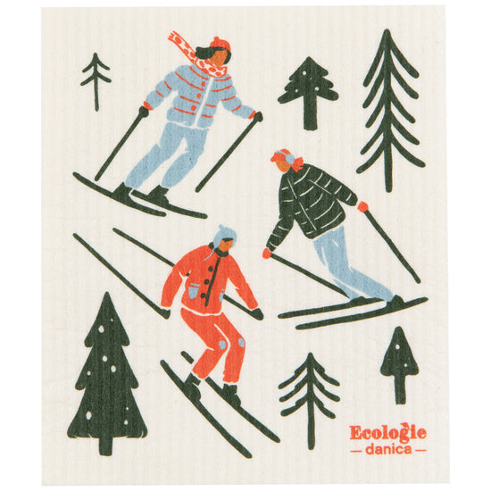 now designs Ski Ya Later Swedish Dishcloth