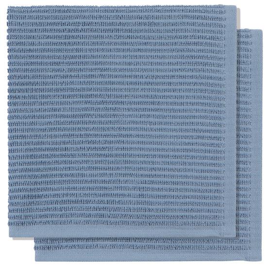 now designs Slate Blue Ripple Dishcloths Set of 2