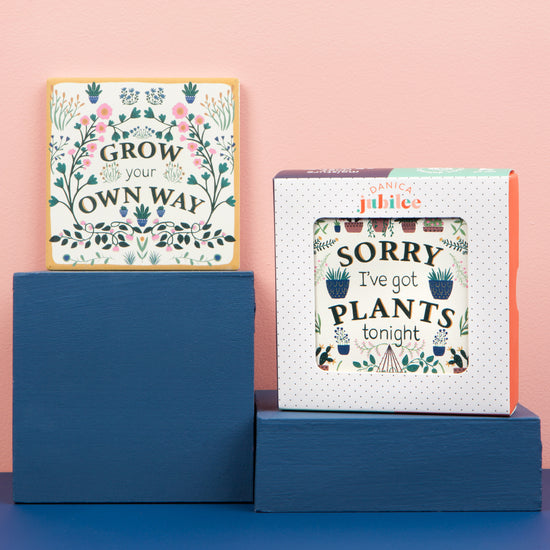 Now Designs Smarty Plants Coaster Set Of 4
