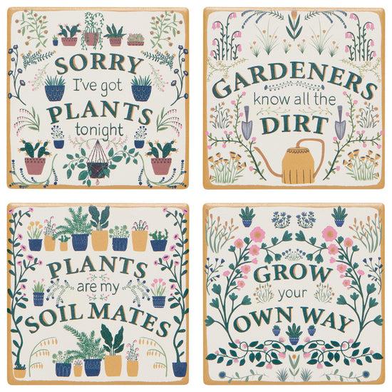 now designs Smarty Plants Coaster Set of 4