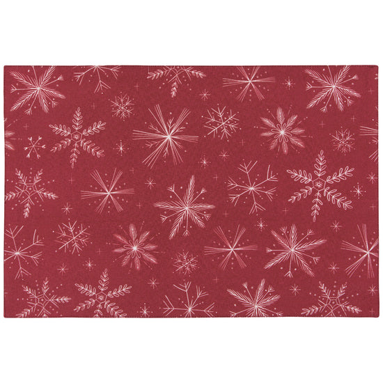 now designs Snowflakes Christmas Placemat